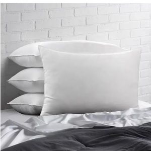 Overstuffed Plush Allergy Resistant Gel Side/Back Sleeper Pillow Standard 4 pack